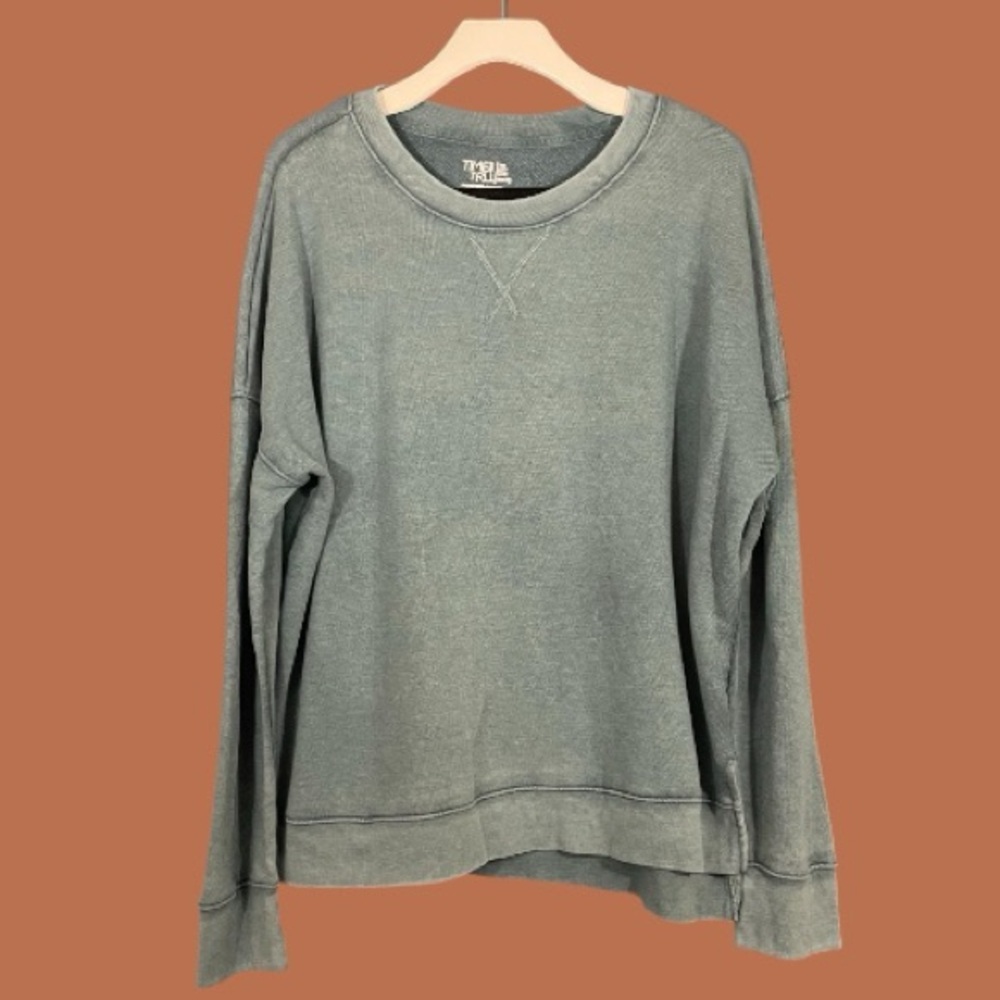 Time and Tru Women’s Blue Gem State Lightweight Sweater Size XL